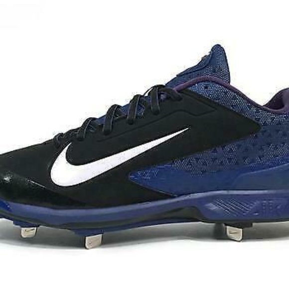 Nike Huarache Pro Low Baseball Cleats Black Blue main image 6